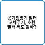 공기청정기 필터 교체주기, 언제 갈아야 제맛일까?