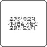 초경량 유모차 안전성 체크